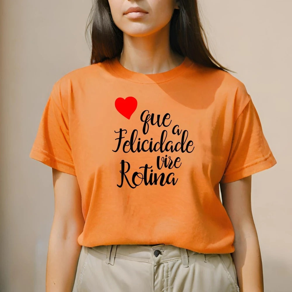 Camiseta Feminina Estampada Gilin