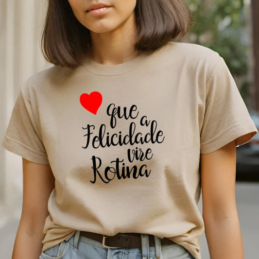 Camiseta Feminina Estampada Gilin